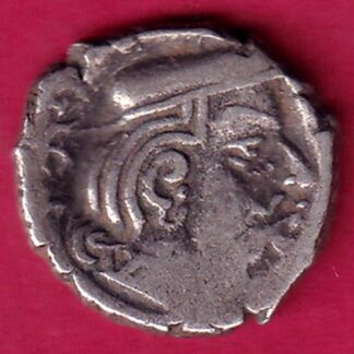 ANCIENT INDIA KSHATRAP DYNASTY KING PORTRAIT SILVER COIN - F1897