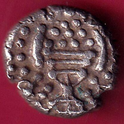 ANCIENT INDIA GADHAYA DYNASTY KING PORTRAIT COIN- F1905 - Image 2