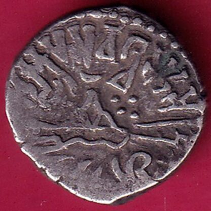 ANCIENT INDIA KSHATRAP DYNASTY KING PORTRAIT SILVER COIN- F1918 - Image 2