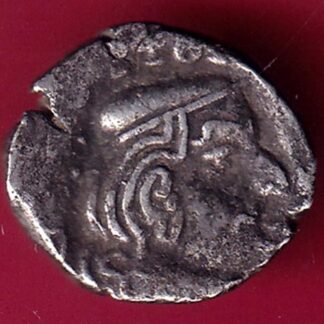 ANCIENT INDIA KSHATRAP DYNASTY KING PORTRAIT SILVER COIN- F1936