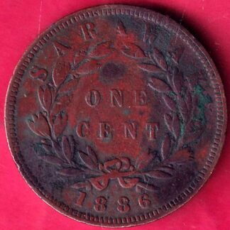 Sarawak 1 Cent - Charles C. Brooke Rajah- F1947