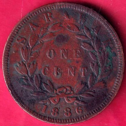 Sarawak 1 Cent - Charles C. Brooke Rajah- F1947