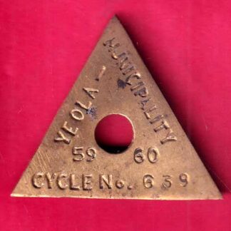 CYCLE TOKEN: YEOLA MUNCIPALITY CYCLE 59 60 NO. 639- F1953