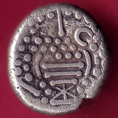 ANCIENT INDIA GADHAYA DYNASTY KING PORTRAIT COIN–F2053 - Image 2