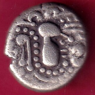 ANCIENT INDIA GADHAYA DYNASTY KING PORTRAIT COIN–F2053