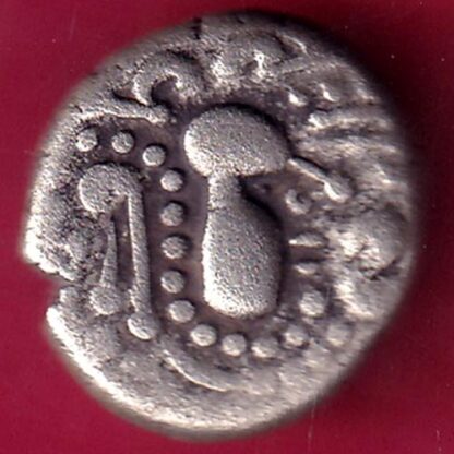 ANCIENT INDIA GADHAYA DYNASTY KING PORTRAIT COIN–F2053