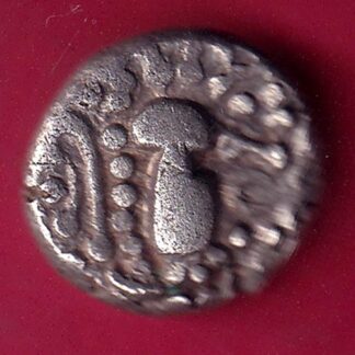 ANCIENT INDIA GADHAYA DYNASTY KING PORTRAIT COIN–F2061