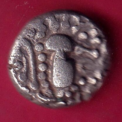 ANCIENT INDIA GADHAYA DYNASTY KING PORTRAIT COIN–F2061