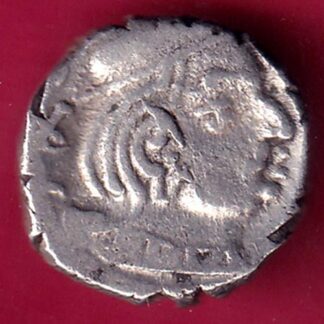 ANCIENT INDIA KSHATRAP DYNASTY KING PORTRAIT SILVER  –F2068