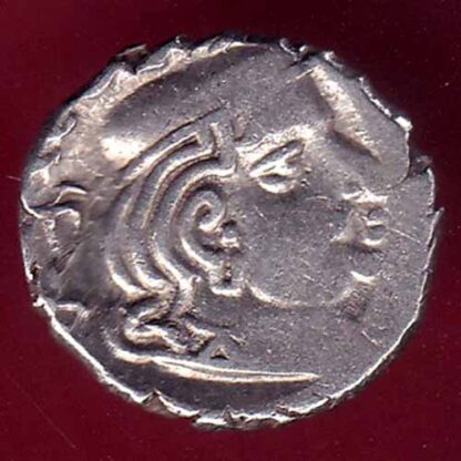 ANCIENT INDIA KSHATRAP DYNASTY KING PORTRAIT SILVER COIN– FB8498