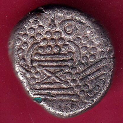 ANCIENT INDIA GADHAYA DYNASTY KING PORTRAIT COIN – FB8691 - Image 2