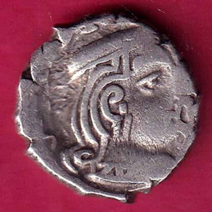 ANCIENT INDIA KSHATRAP DYNASTY KING PORTRAIT SILVER– FB8737 - Image 2