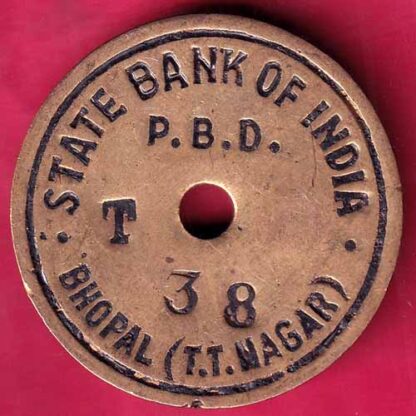 TOKEN: STATE BANK OF INDIA  BR. BHOPAL 38 :- FB8823