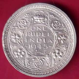 British India 1945 Bombay Mint George Vi One Rupee:- FB8825