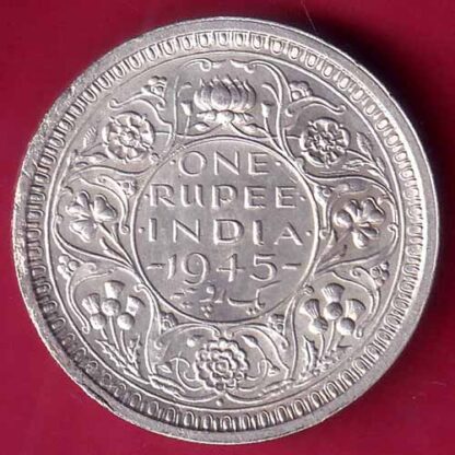 British India 1945 Bombay Mint George Vi One Rupee:- FB8825