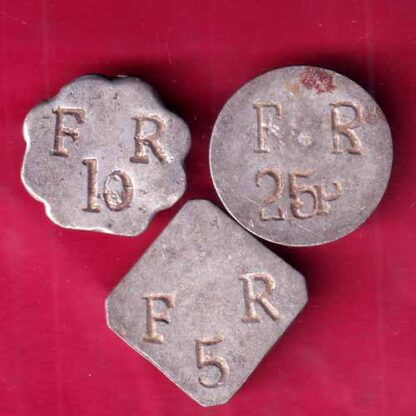 3 token set: FR5, FR10, FR25:- FB8870