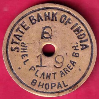 BANK TOKEN: STATE BANK OF INDIA THE PLANT AREA BR. BHOPAL – FB8889