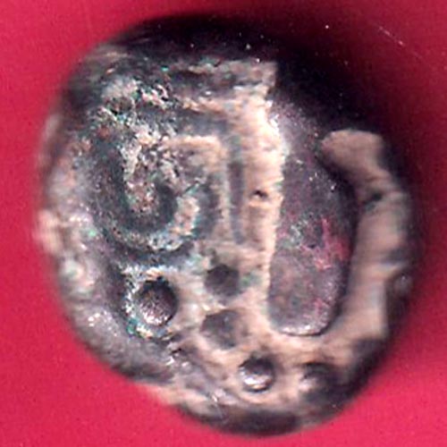 ANCIENT INDIA GADHAYA DYNASTY “SHREE OMKAR VERIETY” KING PORTRAIT COIN – F1759