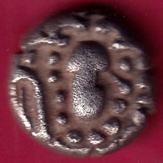 ANCIENT INDIA GADHAYA DYNASTY KING PORTRAIT COIN – F1802