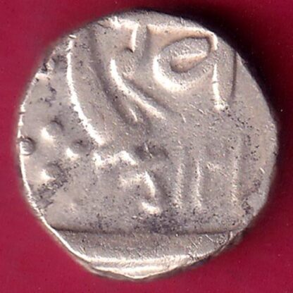 Baroda state khande rao Half rupee silver coin–F1837