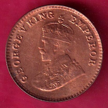 BRITISH INDIA 1926 GEORGE V 1/12 ANNA COPPER COIN  – FB8299 - Image 2
