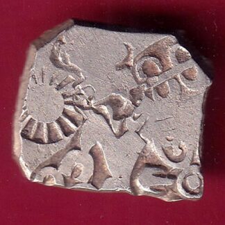 ANCIENT INDIA MAURYAN PERIOD ANIMAL STANDING MAGADH DYNASTY SILVER PUNCHMARK  – FB8331