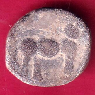 ANCIENT INDIA SATAVAHANA IKSHVAKU DYNASTY LEAD UNIT ELEPHANT STANDING COIN – FB8397