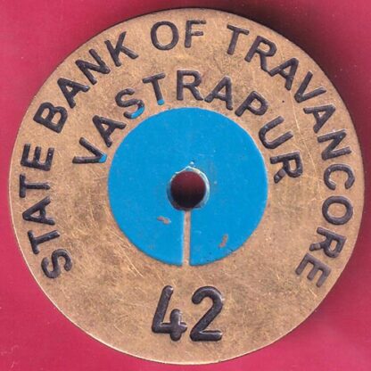 BANK TOKEN: STATE BANK OF TRAVANCORE VASTRAPUR 42– FB8479