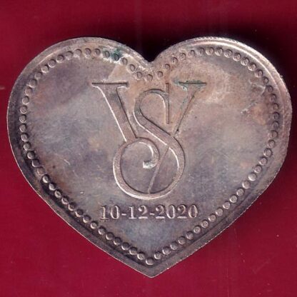 silver token: Weight – 10.16 gm trimurti "VS" 10-12-2020– FB8501 - Image 2