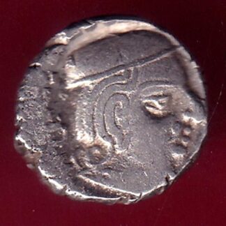 ANCIENT INDIA KSHATRAP DYNASTY KING PORTRAIT SILVER COIN- FB8594