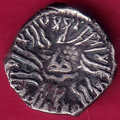 ANCIENT INDIA KSHATRAP DYNASTY KING PORTRAIT SILVER-FB8632 - Image 2