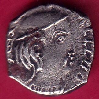 ANCIENT INDIA KSHATRAP DYNASTY KING PORTRAIT SILVER-FB8632