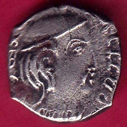ANCIENT INDIA KSHATRAP DYNASTY KING PORTRAIT SILVER-FB8632