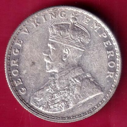 British India 1919 Bombay Mint George v One Rupee Silver coin - F2394 - Image 2