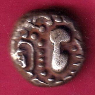 ANCIENT INDIA GADHAYA DYNASTY KING PORTRAIT COIN - F2398