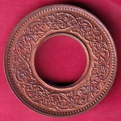 british india king george vi unc 1945 one pice beautiful copper coin - F2409 - Image 2