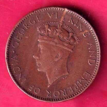 ceylon 1940 one cent george vi king - F2430
