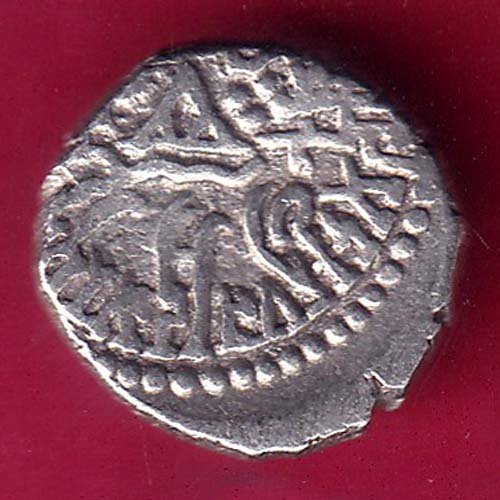 ANCIENT INDIA KSHATRAP DYNASTY KING PORTRAIT SILVER COIN - F2453 - Image 2