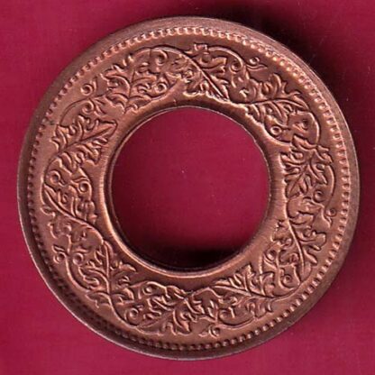 british india king george vi unc 1945 one pice beautiful copper coin - F2470 - Image 2
