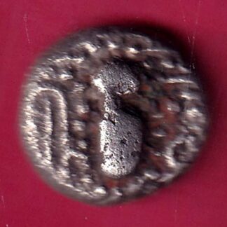 ANCIENT INDIA GADHAYA DYNASTY KING PORTRAIT COIN -  F2487