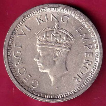 British India 1945 Bombay Mint George Vi One Rupee -  F2512 - Image 2
