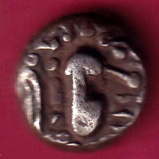 ANCIENT INDIA GADHAYA DYNASTY KING PORTRAIT COIN - F2516