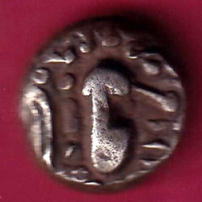 ANCIENT INDIA GADHAYA DYNASTY KING PORTRAIT COIN - F2516