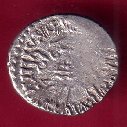 ANCIENT INDIA KSHATRAP DYNASTY KING PORTRAIT SILVER COIN – F2547 - Image 2
