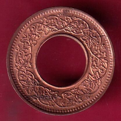 British india king george vi unc 1945 one pice beautiful copper coin – F2548 - Image 2