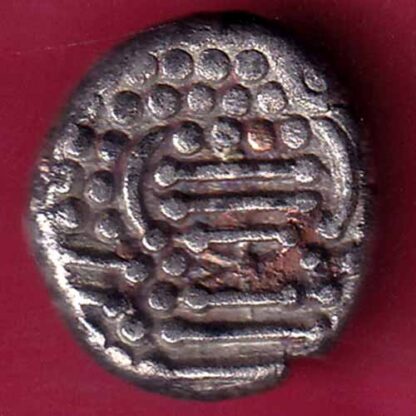 ANCIENT INDIA GADHAYA DYNASTY KING PORTRAIT COIN – F2576 - Image 2