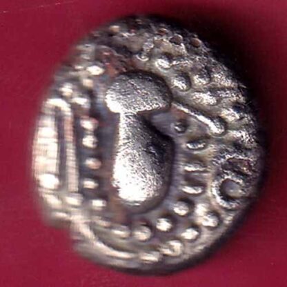 ANCIENT INDIA GADHAYA DYNASTY KING PORTRAIT COIN – F2576