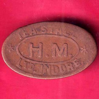 Canteen Token: Tea Stall, H.M Ltd.Indore  – F2581