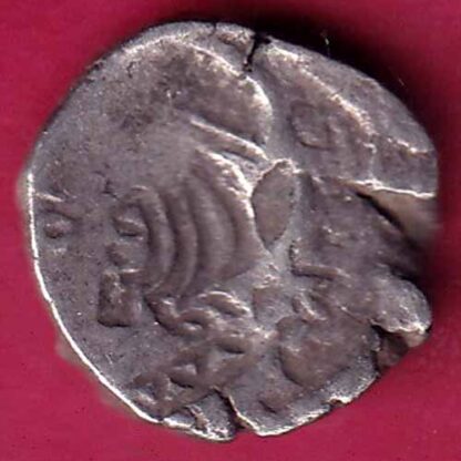 Ancient Western Kshatrapas Silver Drachma Lakhi– F2597 - Image 2