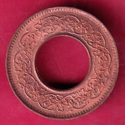 british india king george vi 1944 LAHORE MINT one pice copper coin  – F2619 - Image 2